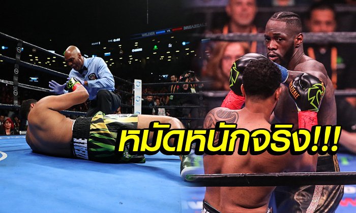 นับถึง 10 ยังไม่ฟื้น! "ไวลเดอร์" เผด็จศึกคู่ชกยกแรกป้องแชมป์โลกสำเร็จ (คลิป)
