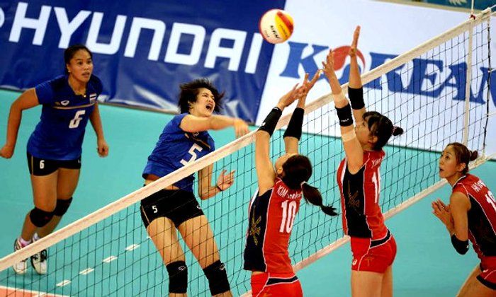 ตบสาวไทยพ่ายเกาหลีใต้0-3 ศึกลูกยางอินชอนเกมส์
