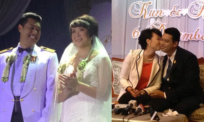 สุดชื่นมื่น! งานฉลองมงคลสมรส โค้ชอ๊อต-เฟง คุน+คลิป