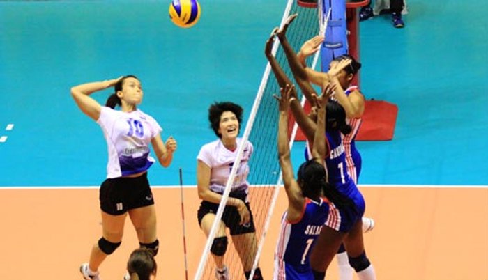 ลูกยางสาวไทยเจ๋งพลิกตามหลังตบคิวบากลิ้ง3-2เซต