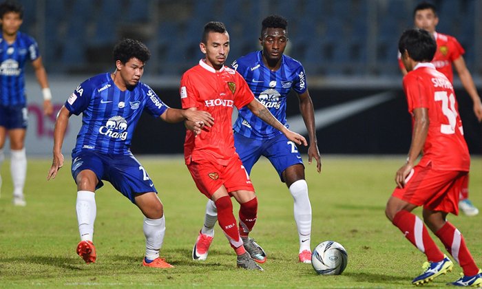 กู้ศรัทธา! "ฉลามชล" เปิดบ้านรัวถล่ม "ไทยฮอนด้า" 5-0 รั้งที่ 6
