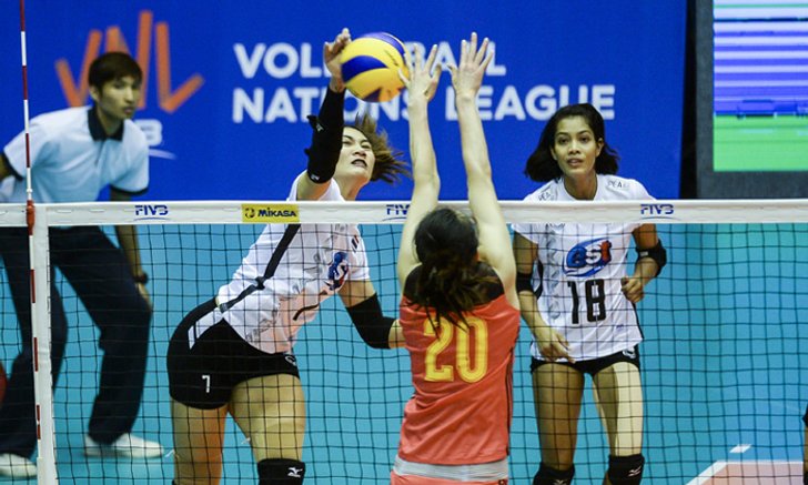 พลาดช่วงท้าย! "ตบสาวไทย" พ่าย "สาวจีน" 1-3 เซต ศึกเนชั่นส์ลีก 2018
