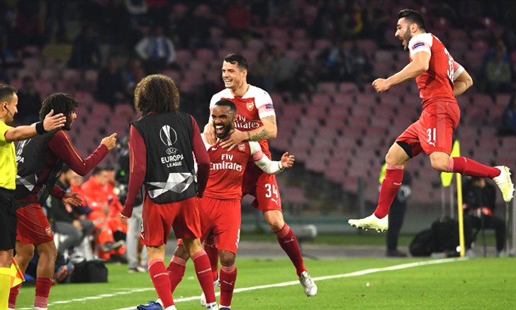 "ลากาแซ็ตต์" ซัดโทน! ปืนใหญ่ บุกสอย นาโปลี 1-0 ลิ่วตัดเชือกยูโรป้าลีก (คลิป)