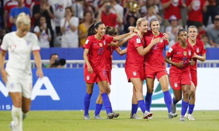 สาวสหรัฐ เชือด อังกฤษ 2-1 ทะลุชิงฟุตบอลหญิงชิงแชมป์โลก