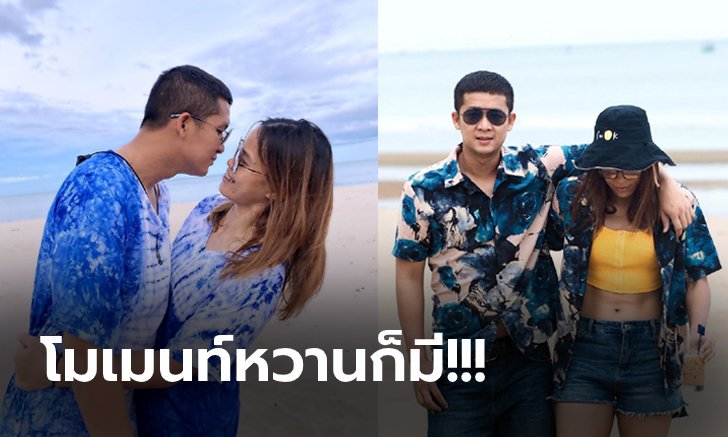 นานๆ จะเห็นที! "กิ๊ฟ วิลาวัณย์" กับ "นัท" แฟนหนุ่มทริปเที่ยวทะเลล่าสุด (ภาพ)