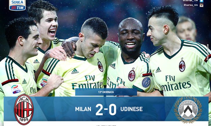 10 คนเท่ากัน!”เมเนซ”เบิ้ลมิลานไล่ต้อนอูดิเนเซ่ 2-0 ขยับขึ้นที่ 5