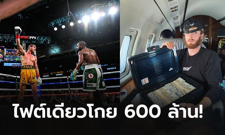 เกรียนจนรวย! เปิดค่าเหนื่อย "โลแกน พอล" ยูทูบเบอร์ผู้กล้าท้าทาย "ฟลอยด์" (ภาพ)