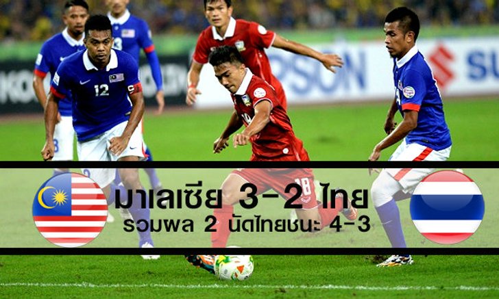 ช้างศึกเฮ! แม้บุกพ่ายมาเลย์2-3รวมสองนัดคว้าแชมป์