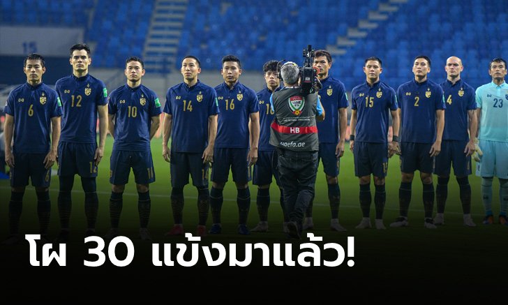 จัดหนักจัดเต็ม! ทีมชาติไทย ประกาศชื่อ "30 แข้งช้างศึก" ชุดลุยซูซูกิ คัพ 2020