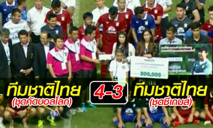 ไทยชุดบอลโลกเฮ! เฉือนชุดซีเกมส์สุดมันส์ นัดระลึก"โค้ชแต๊ก"(คลิป)