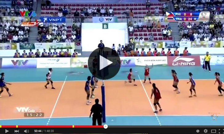 คลิปเต็มๆแมตช์ "สาวไทย" U23 ตบสาวฟิลิปปินส์ยับเยิน วอลเลย์บอลวีทีวี คัพ
