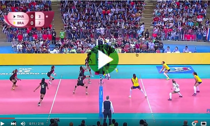 เจ๋งสุด! FIVBยกจังหวะทำแต้มสาวไทยในเวิลด์กรังด์ปรีซ์