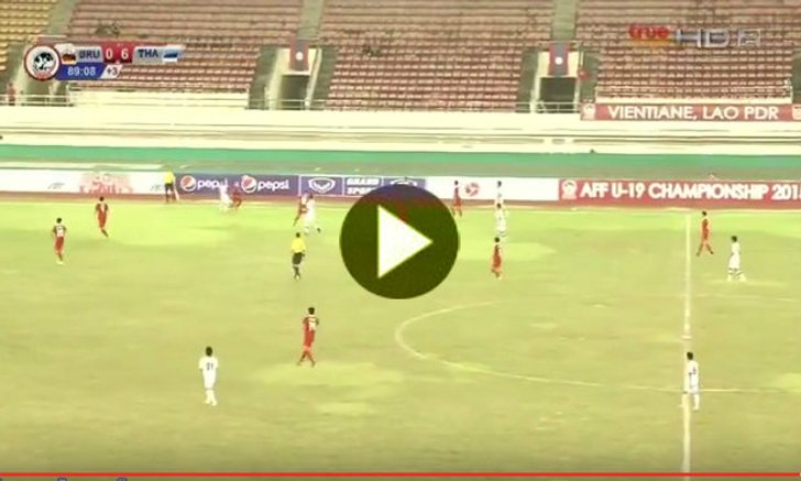 ชมอีกครั้ง! 6ประตูของไทยU19ถลุงบรูไน6-0