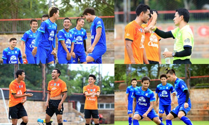 แข้งทีมชาติไทยซ้อมเข้มสั่งลา ก่อนลับแข้งอัฟกานิสถาน 3 ก.ย. (ประมวลภาพ)