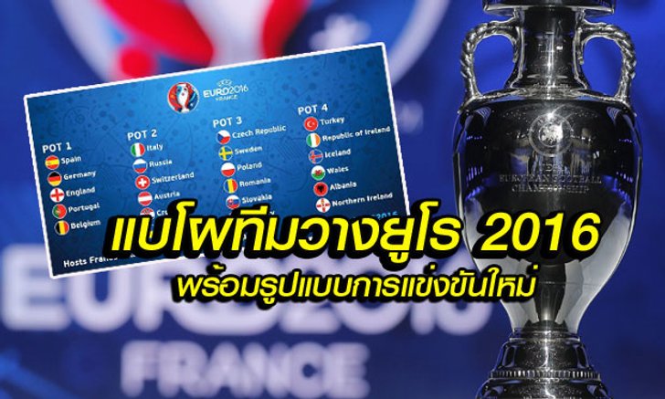 ครบแล้ว! เปิดโผ 24 ทีมสุดท้ายลุยยูโร 2016 +รูปแบบการแข่งขันใหม่