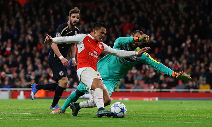 "อเล็กซิส" เบิ้ล "ปืนใหญ่" เปิดบ้านรัว "ซาเกร็บ" 3-0
