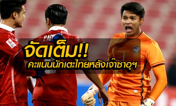 มาแล้ว! คะแนนความสามารถนักเตะไทย หลังไล่เจ๊าซาอุฯสุดมันส์ โดย บ.ส้มซิ่ง