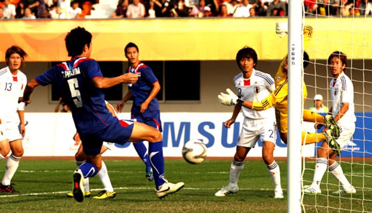 ไทยพ่ายญี่ปุ่น0-1ร่วงรอบ8ทีมเอเชี่ยนเกมส์