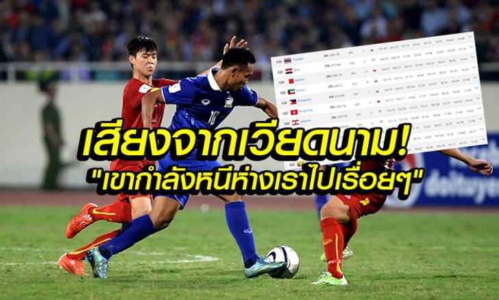 สื่อเวียดนาม ยกไทยยังแกร่ง และเวียดนามยังคงห่างไกลจากไทยไปเรื่อยๆ