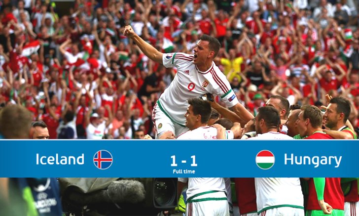 ระทึกท้ายเกมอีกแล้ว! ฮังการี ไล่เจ๊า ไอซ์แลนด์ 1-1