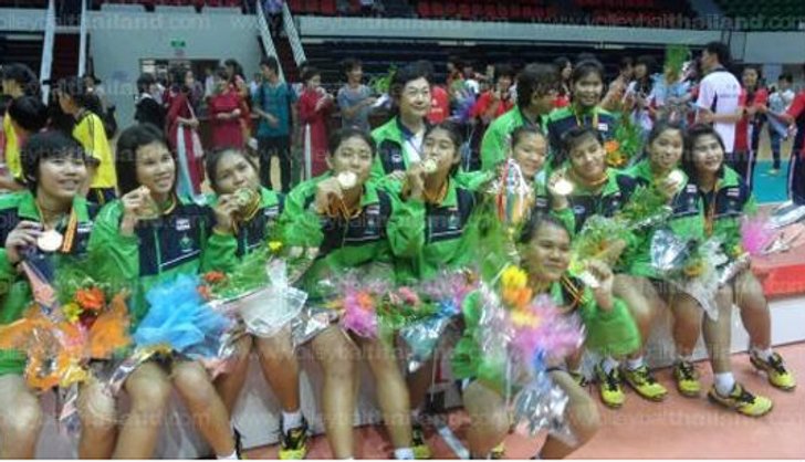 สาวนักเรียนไทยโชว์ฟอร์มแกร่ง คว่ำสาวจีน คว้าแชมป์กีฬานร.เอเชีย สมัยที่ 4