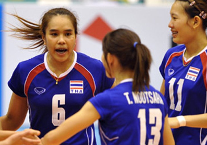 นักตบลูกยางสาวไทยเข้ารอบ8ทีมสุดท้าย