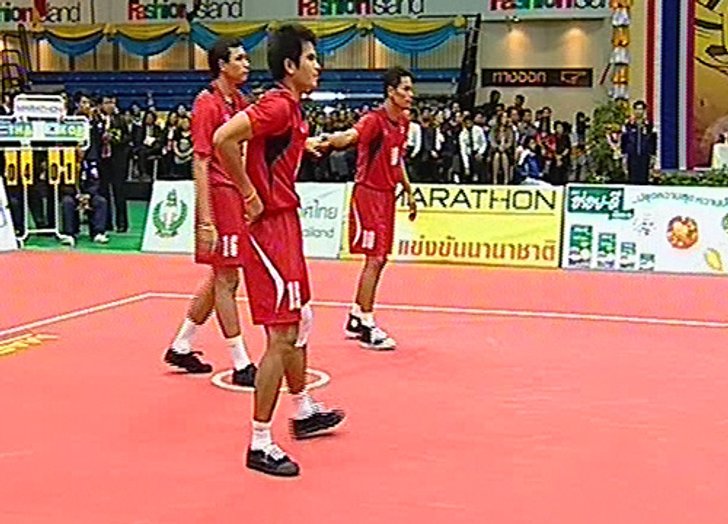 ตะกร้อไทยชนะเกาหลีใต้2-1ซิวแชมป์คิงส์คัพ