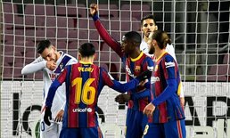 หวิดเจ๊ง! บาร์ซ่า ไล่เจ๊า เออิบาร์ 1-1 ยังรั้งที่ 6 ศึกลาลีกา