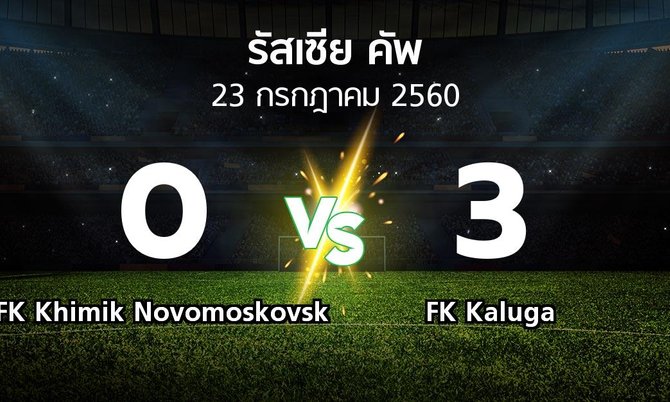 ผลบอล : FK Khimik Novomoskovsk vs FK Kaluga (รัสเซีย-คัพ 2017-2018)