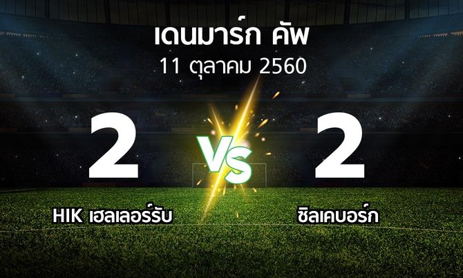 ผลบอล : HIK เฮลเลอร์รับ vs ซิลเคบอร์ก (เดนมาร์ก-คัพ 2017-2018)