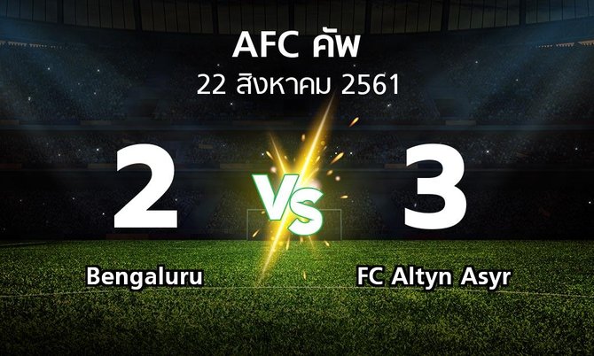 ผลบอล : Bengaluru vs FC Altyn Asyr (เอเอฟซีคัพ 2018)