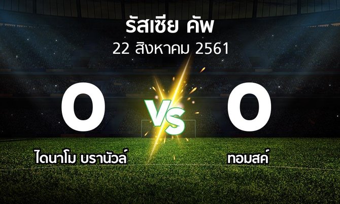 ผลบอล : ไดนาโม บรานัวล์ vs ทอมสค์ (รัสเซีย-คัพ 2018-2019)
