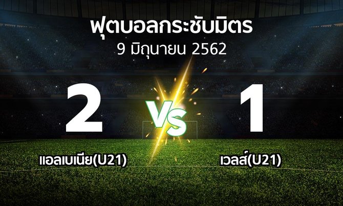 ผลบอล : แอลเบเนีย(U21) vs เวลส์(U21) (ฟุตบอลกระชับมิตร)