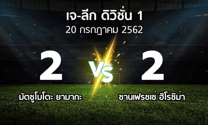ผลบอล : มัตซูโมโตะ ยามากะ vs ซานเฟรชเซ่ ฮิโรชิม่า (เจ-ลีก ดิวิชั่น 1 2019)