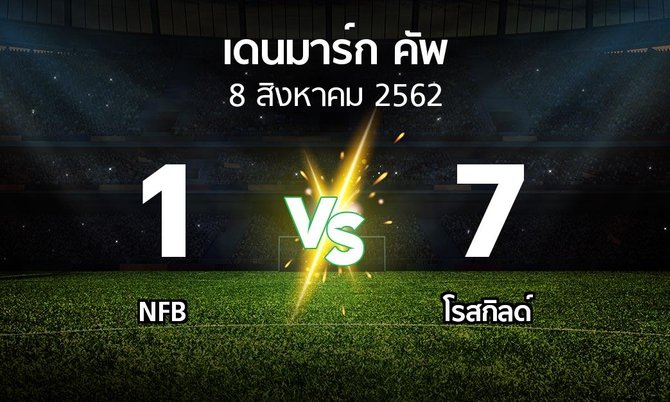 ผลบอล : NFB vs โรสกิลด์ (เดนมาร์ก-คัพ 2019-2020)
