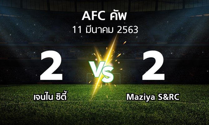 ผลบอล : เจนไน ซิตี้ vs Maziya S&RC (เอเอฟซีคัพ 2020)