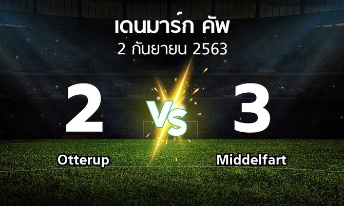ผลบอล : Otterup vs Middelfart (เดนมาร์ก-คัพ 2020-2021)