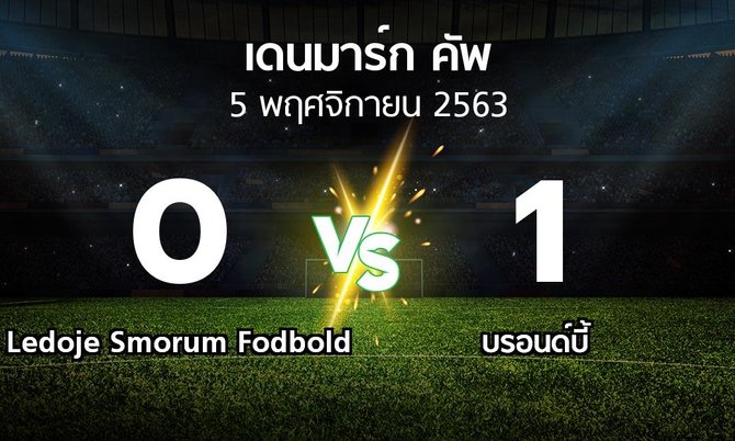 ผลบอล : Ledoje Smorum Fodbold vs บรอนด์บี้ (เดนมาร์ก-คัพ 2020-2021)