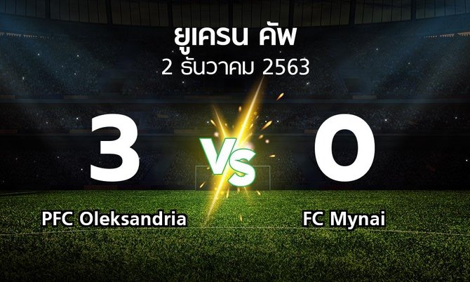 ผลบอล : PFC Oleksandria vs FC Mynai (ยูเครน-คัพ 2020-2021)