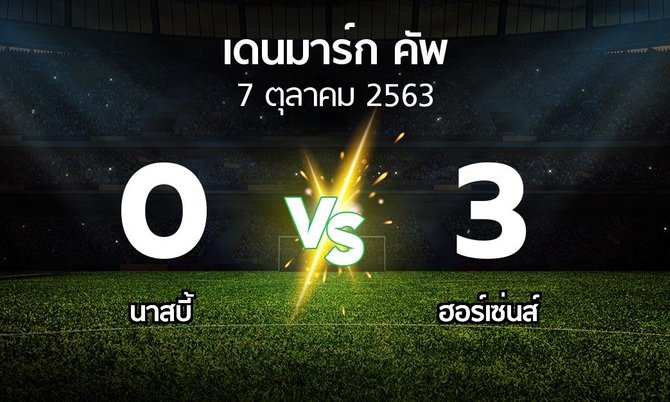 ผลบอล : นาสบี้ vs ฮอร์เซ่นส์ (เดนมาร์ก-คัพ 2020-2021)