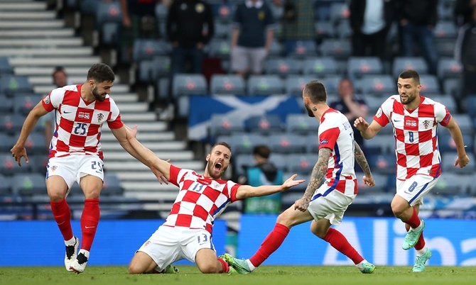 โครเอเชีย vs สกอตแลนด์ 3-1 | ผลบอล ยูโร 2020