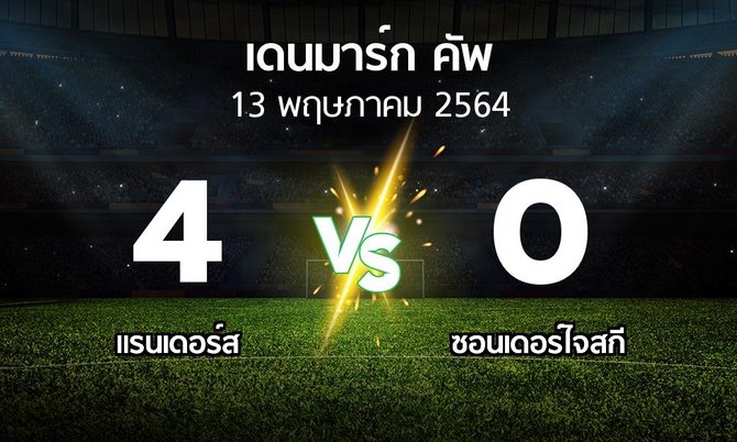 ผลบอล : แรนเดอร์ส vs ซอนเดอร์ไจสกี (เดนมาร์ก-คัพ 2020-2021)