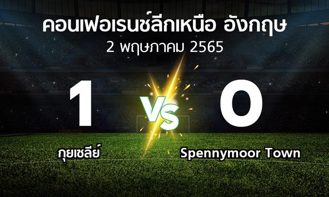 ผลบอล : กุยเซลีย์ vs Spennymoor Town (คอนเฟอเรนช์ลีกเหนืออังกฤษ 2021-2022)