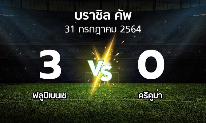ผลบอล : ฟลูมิเนนเซ vs คริคูม่า (บราซิล-คัพ 2021)