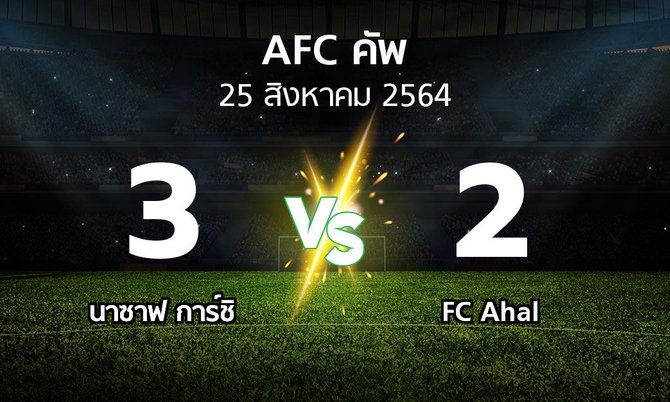 ผลบอล : นาซาฟ การ์ชิ vs FC Ahal (เอเอฟซีคัพ 2021)