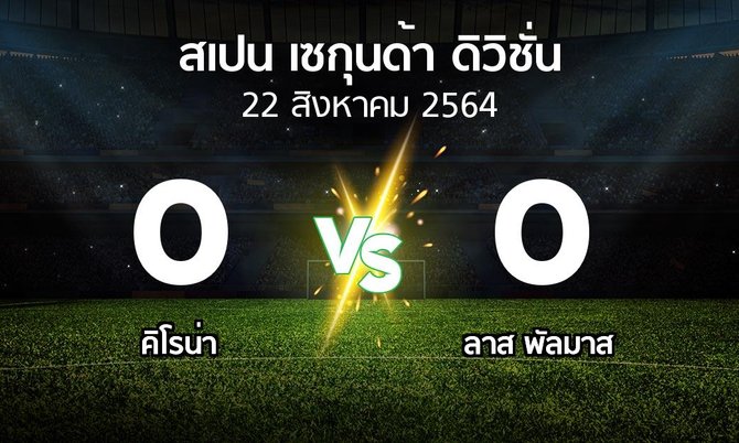 ผลบอล : คิโรน่า vs ลาส พัลมาส (สเปน-เซกุนด้า-ดิวิชั่น 2021-2022)