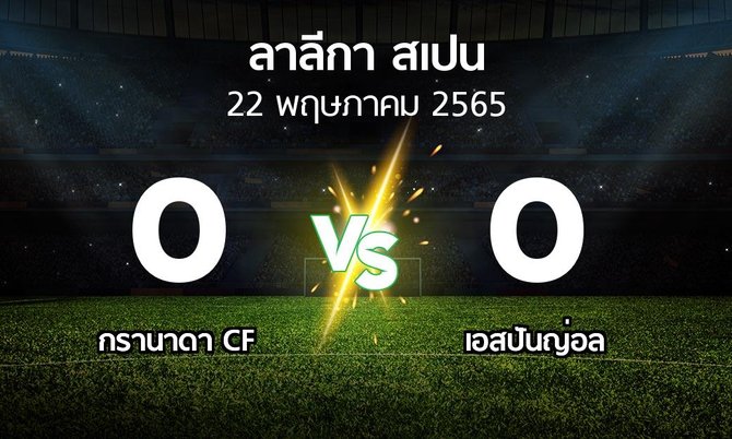 ผลบอล : กรานาดา vs เอสปันญ่อล (ลา ลีกา 2021-2022)