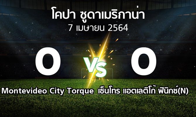 ผลบอล : Montevideo City Torque vs เซ็นโทร แอตเลติโก้ ฟินิกซ์(N) (โคปา-ซูดาเมริกาน่า 2021)
