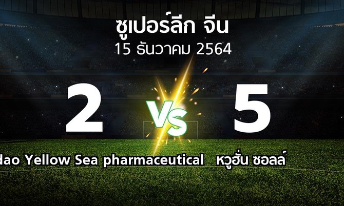 ผลบอล : Qingdao Yellow Sea pharmaceutical vs หวูฮั่น ซอลล์ (ซูเปอร์ลีกจีน 2022)