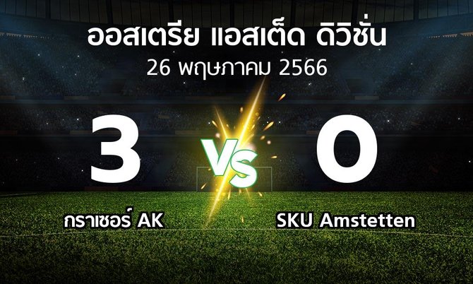 ผลบอล : กราเซอร์ AK vs SKU Amstetten (ออสเตรีย-แอสเต็ด-ดิวิชั่น 2022-2023)